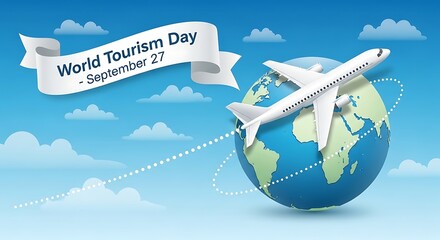 Celebrating global exploration: A conceptual illustration of World Tourism Day September 27
