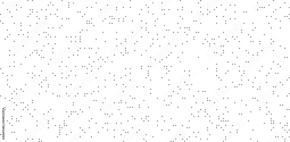Poster gray scattered dot pattern on white background. minimal abstract texture with random geometric eleme