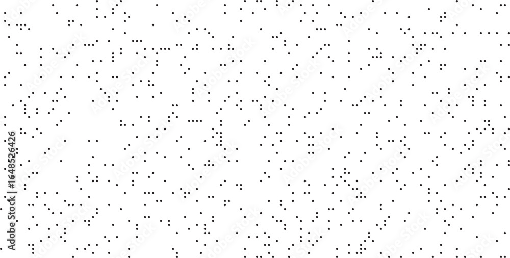 Poster minimal black dot random scatter pattern on white background. abstract geometric texture perfect for