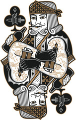 The King of Tattoo Clubs Vector pop art