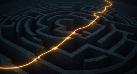 Navigating the labyrinth: A golden path to success in a complex situation
