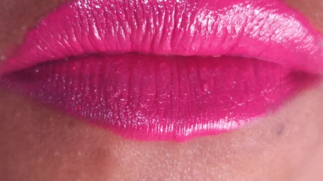 Lollipops, Female mouth licks sweet stick candy. Sexy Indian girl eating popsicles or chupa chups close-up. Woman lips sucking Tootsie Pops. Sensual sex shop concept. Sexual dreams. Pleasure. 