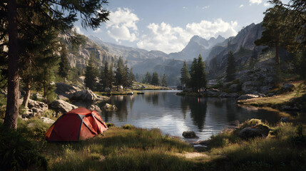 Discover the Perfect Camping Spot by the Serene Lake for a Tranquil Outdoor Experience amidst Nature