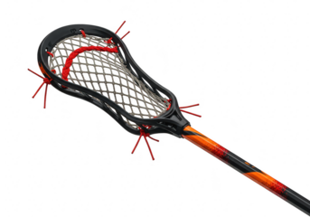 Lacrosse stick isolated on transparent background