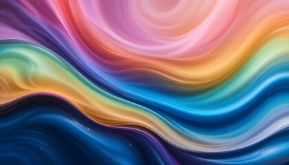 Obraz premium Smooth Colorful Transitions with Denim Background – Vibrant Gradient Textile Design