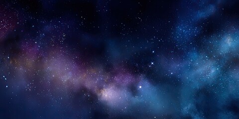 Naklejka premium A deep space nebula filled with stars