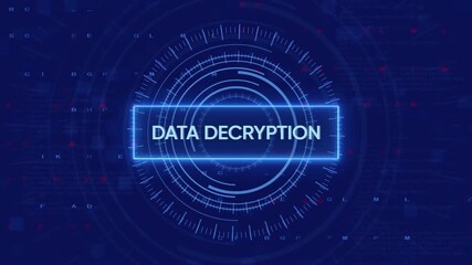 Digital data decryption process depicted with futuristic technology and code visuals - Powered by Adobe