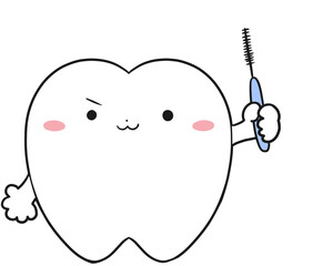 歯　キャラクター　歯間ブラシ