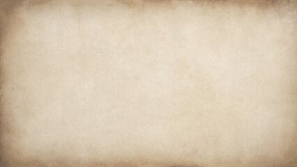 Vintage ancient worn paper texture, old paper or parchment background. Vector art with black border.