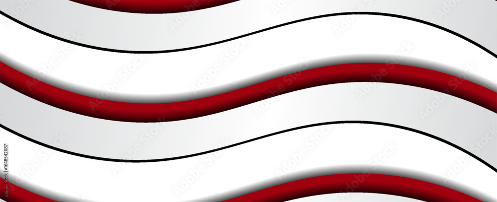 Poster white background with red diagonal lines.