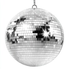 Shiny disco ball, hanging