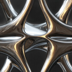 3D metallic abstract pattern
