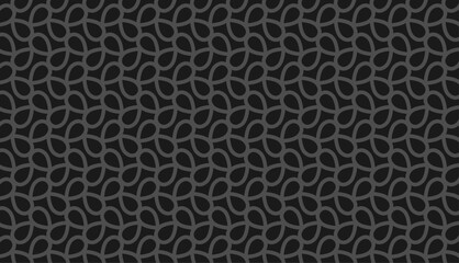 Seamless tropical leaf grid pattern background, 100% editable vector concept.