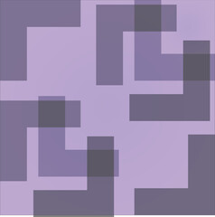 Abstract Purple Geometric Pattern with Transparent Overlays