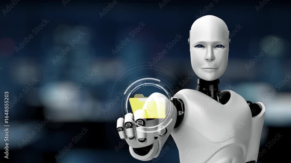 Poster ai organizes folders through virtual assistant sorting, cloud ai systems, and artificial intelligenc