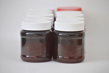 Variety of Honey Jars Ready for Consumption