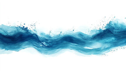 Midjourney Watercolor Sharp-Edged Str Wave Deconstructed Using Brush