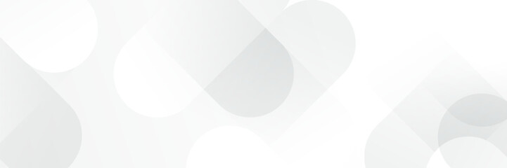 Abstract pattern white geometric banner design background.