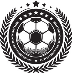 Obraz premium Elegant floral design featuring a stylized football motif with vibrant red green blue and yellow accents suitable for sports and nature themed projects