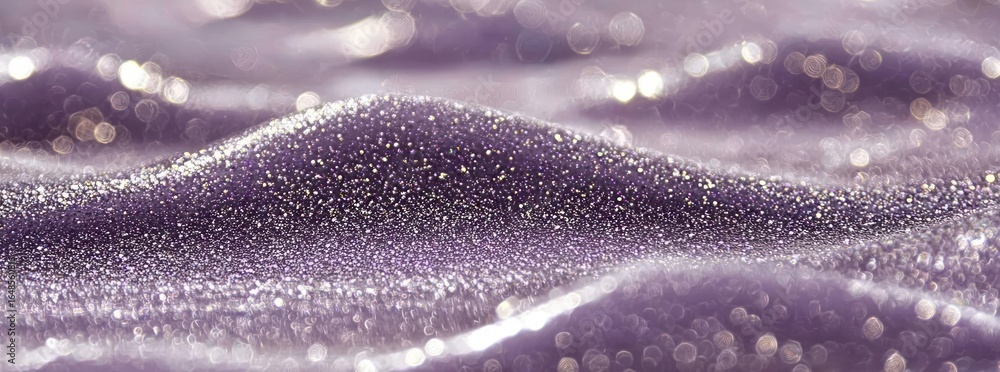 Poster abstract purple glitter surface with soft bokeh effect and flowing texture perfect for backgrounds