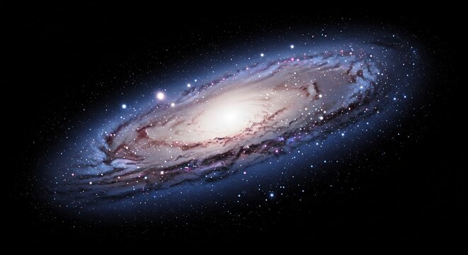 壮大な渦巻銀河 静かに輝く星々 宇宙の神秘 (Souda na uzumaki ginga shizuka ni kagayaku hoshiboshi uchuu no shinpi) This translates roughly to: "Majestic spiral galaxy, stars shining quietly, cosmic mystery.". AI Generated