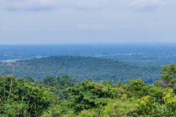 landscape of the mountains