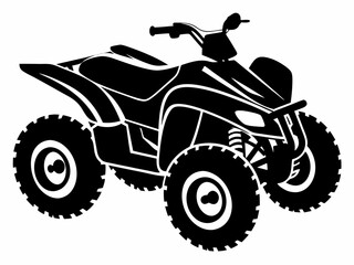 Obraz premium quad bike vector art: atv offroad vehicle drawing