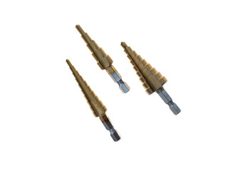 Cone Stepped Metric Drill Bit Set 3 PCS. Wood Metal