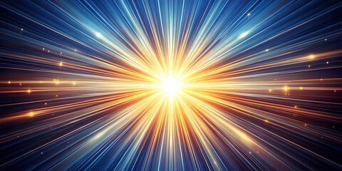 Light rays bursting from center