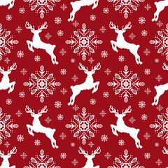 Christmas Crosstich ethnic embroidery, festive, traditional, celebration pixel art style pattern design.