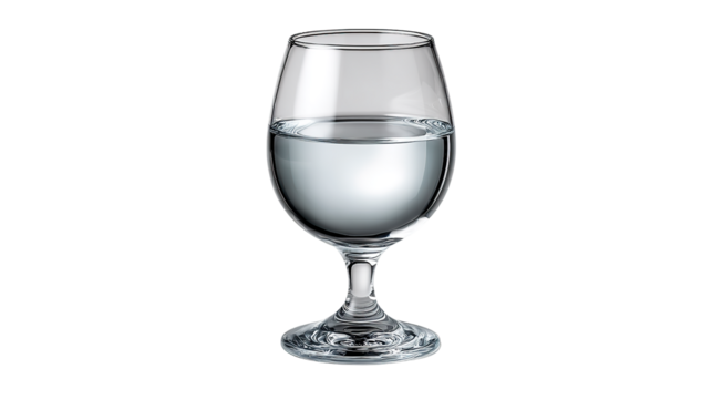 Glass of Clear Water: A refreshing glass of clear water, elegantly displayed, offering hydration. Capturing the simplicity and purity.