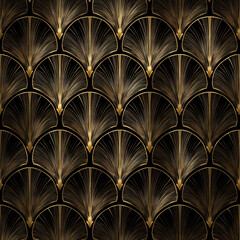 art deco inspired abstract pattern
