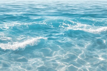 Obraz premium Tranquil azure ocean waves