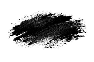Abstract Black Paint Brush Stroke for Design and Artistic Concept