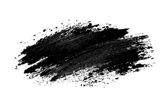 Abstract Black Paint Brush Stroke for Design and Artistic Concept