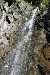 waterfall in the mountains