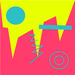 Walpaper abstract geometric  shapes