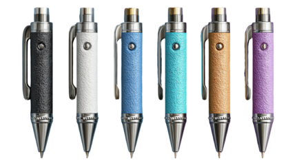 Elegant collection of colorful mechanical pencils, showcasing artistry and precision