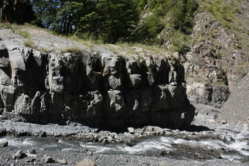 ice covered rocks