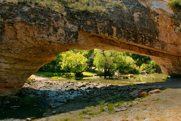 Late Summer at Ayres Natural Bridge Park over the La Prele Creek near Douglas Wyoming.