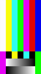 TV lost signal, TV screen test, error screen, video transition © David