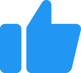 vektor sebuah ikon jempol, ikon suka.