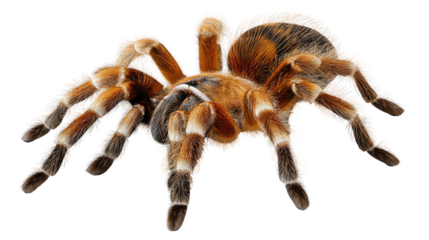 Spider Up Close: A detailed look at the intricate anatomy of a spider with a close-up view emphasizing its unique textures and patterns, an intimate study of a captivating creature.