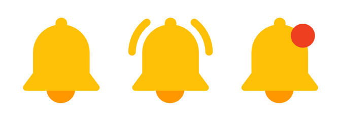 vector set of bell icons