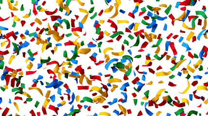 Confetti of Celebration: A vibrant display of colorful confetti showers, signifying celebration, joy, and a festive atmosphere.