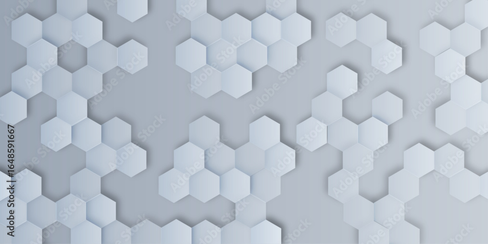 Aufkleber a seamless repeating vector pattern featuring a modern and abstract arrangement of hexagons design i