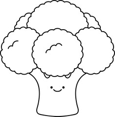 vector illustration of a head of a tree