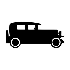 Vintage Car Silhouette Vector