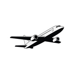 Commercial Airplane Taking Off Icon Representing Air Travel, Aviation, Transportation, Flight Journey, Airline Industry, Global Tourism, Business Trip, and Modern Travel Concept
