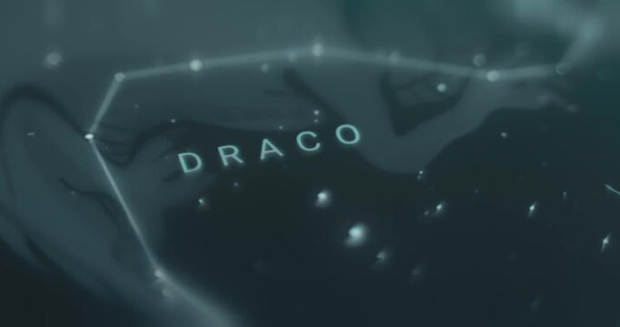 Draco constellation in sky view app